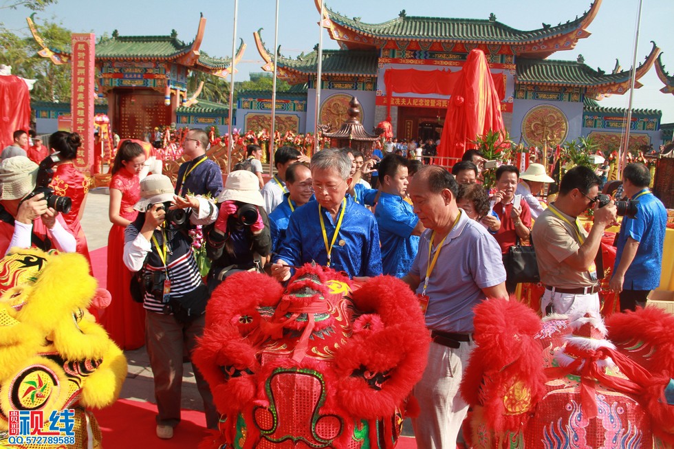 海南冯宝冼夫人纪念馆暨冯氏宗祠落成典礼现场实况。（周宗贵 摄） (13).jpg