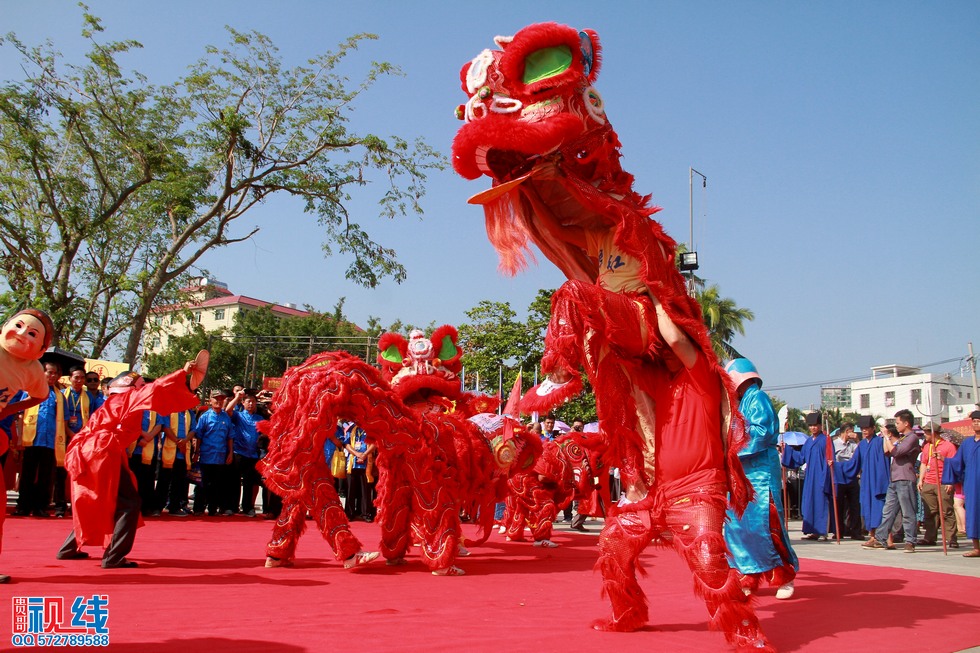 海南冯宝冼夫人纪念馆暨冯氏宗祠落成典礼现场实况。（周宗贵 摄） (14).jpg