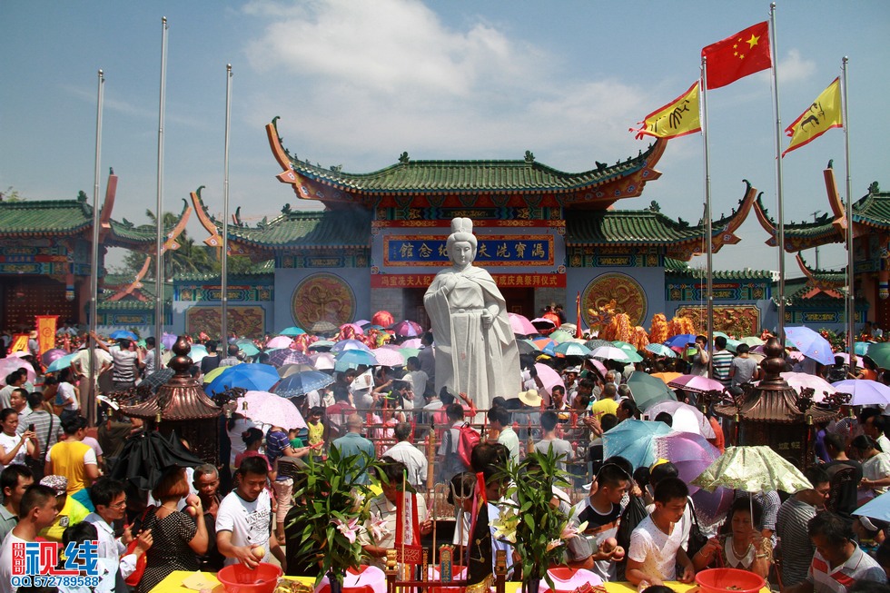 海南冯宝冼夫人纪念馆暨冯氏宗祠落成典礼现场实况。（周宗贵 摄） (50).jpg