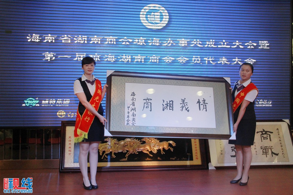 海南省琼海湖南商会9月29日正式成立。（周宗贵 摄） (13).jpg