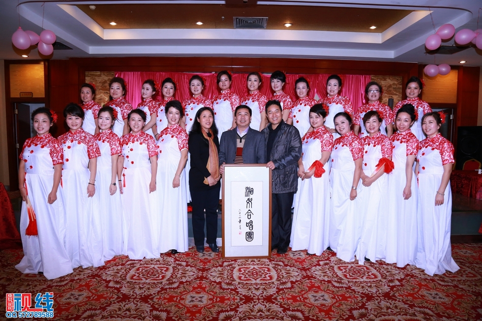 海南省湖南商会湘女合唱团排练现场实况图。（周宗贵 摄） (27).jpg