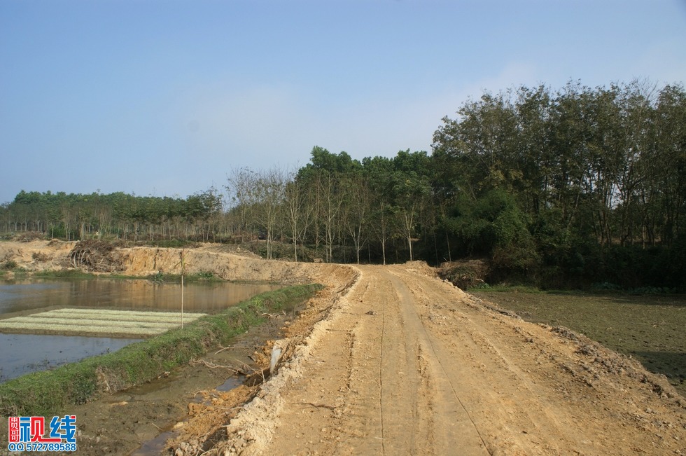 2011年1月，南白村村民捐款修建的泥土路投入使用。（周宗贵 摄） (2).jpg