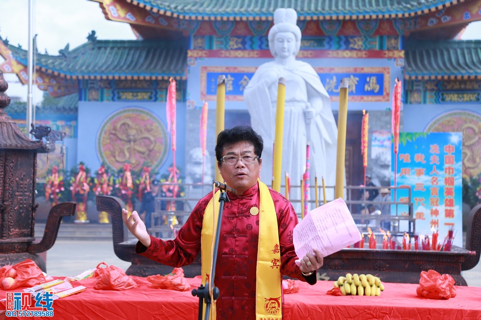 海南冯氏祭祖大典暨冼夫人文化节活动实况。（周宗贵 摄） (12).jpg