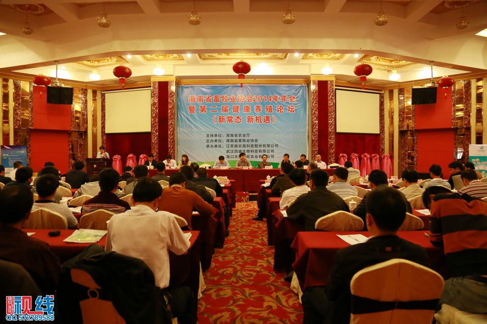 海南省畜牧业协会2014年年会暨第二届健康养猪论坛现场实况。（周宗贵 摄） (28).jpg